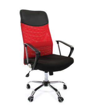 Кресло для руководителя CHAIRMAN 610 N (15-21 черный/сетка красный) в Половинке - polovinka.germes-mebel.ru | фото