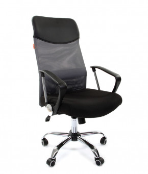 Кресло для руководителя CHAIRMAN 610 N(15-21 черный/сетка серый) в Половинке - polovinka.germes-mebel.ru | фото