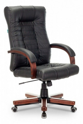 Кресло для руководителя KB-10WALNUT/B/LEATH в Половинке - polovinka.germes-mebel.ru | фото