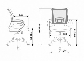 Кресло компьютерное CH-695N/SL/BLACK в Половинке - polovinka.germes-mebel.ru | фото