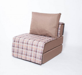 Кресло-кровать бескаркасное Харви (коричневый-квадро беж) в Половинке - polovinka.germes-mebel.ru | фото