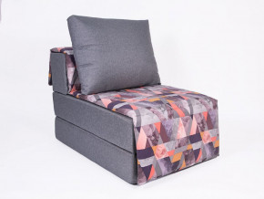 Кресло-кровать бескаркасное Харви (серый-сноу манго) в Половинке - polovinka.germes-mebel.ru | фото