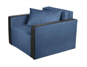 Кресло-кровать Милена с подлокотниками (синий) Велюр в Половинке - polovinka.germes-mebel.ru | фото