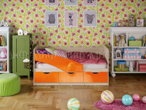 Кровать Бабочки (Оранжевый металлик) 1800 в Половинке - polovinka.germes-mebel.ru | фото