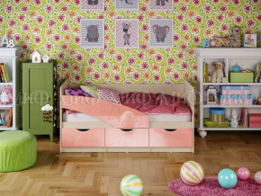 Кровать Бабочки (Розовый металлик) 1600 в Половинке - polovinka.germes-mebel.ru | фото