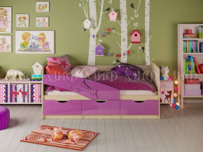 Кровать Дельфин (Фиолетовый металлик) 1600 в Половинке - polovinka.germes-mebel.ru | фото