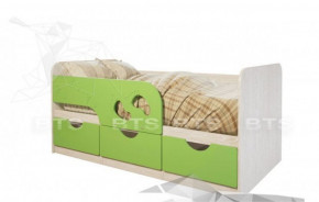 Кровать детская Минима Лего 1.86 (крем/дуб атланта) в Половинке - polovinka.germes-mebel.ru | фото