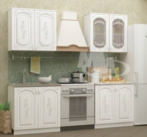 ЛИЗА-2 Кухонный гарнитур 1,6 Белый глянец холодный в Половинке - polovinka.germes-mebel.ru | фото