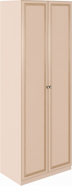 Шкаф 2 двери М02 Беатрис (дуб млечный) в Половинке - polovinka.germes-mebel.ru | фото