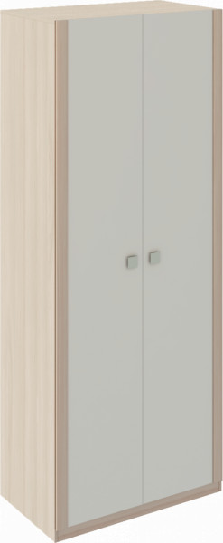 Шкаф 2 двери Глэдис М22 (ЯШС/Белый) в Половинке - polovinka.germes-mebel.ru | фото