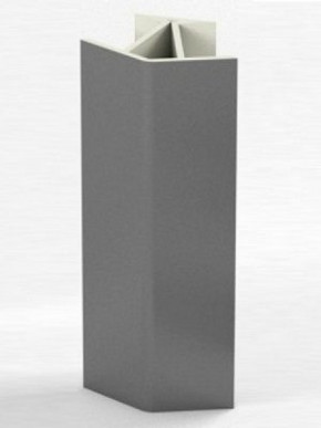 Угловое соединение для цоколя 135 гр. h100 мм (Алюминий, Белый, Черный, Сонома) в Половинке - polovinka.germes-mebel.ru | фото